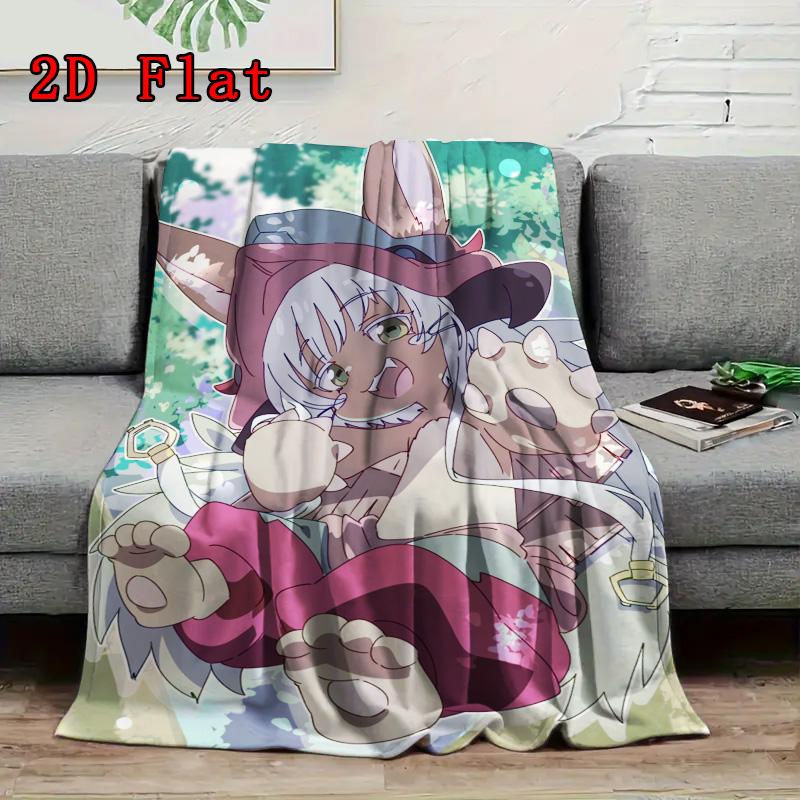 Nanachi 2D Flat Pattern Flannel Blanket High quality All Seasons Warmth and Comfort Perfect for Christmas Gifts.DMT0925407