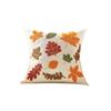 Pumpkin Maple Leaf Throw Cover for Halloween, Decorative Sofa Cushion Case, No Insert