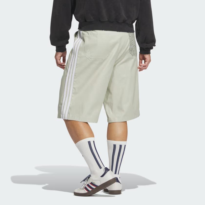 adidas Originals X Yeseyesee Collaboration FW24 BS Shorts Solid Color Comfortable Straight Leg Casual Shorts Men Shorts Putty-Gray JN5823
