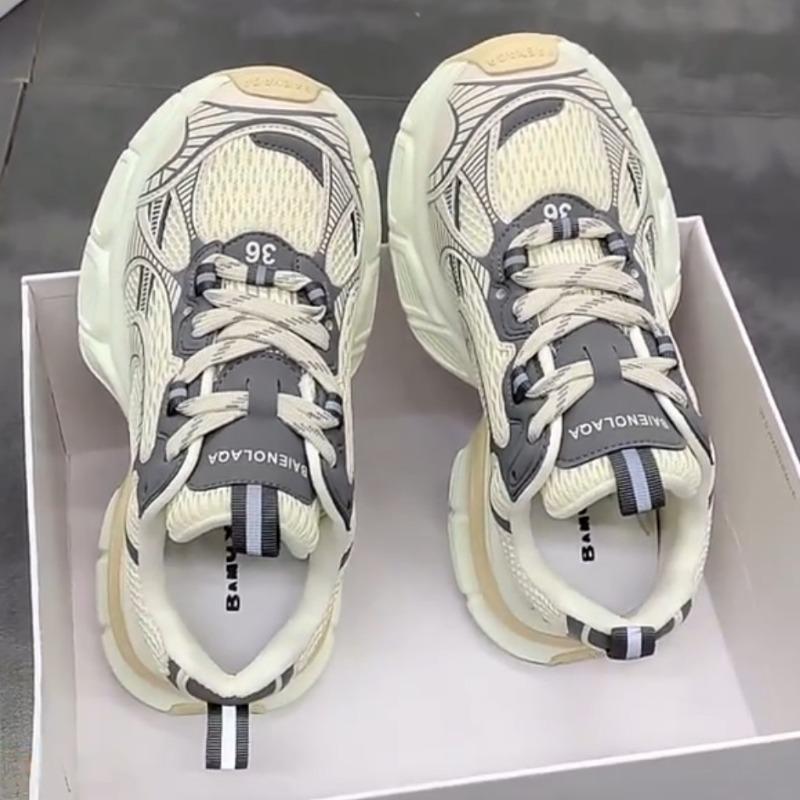 thick-soled women's spring versatile dad shoes trendy casual women's shoes mesh breathable sneakers