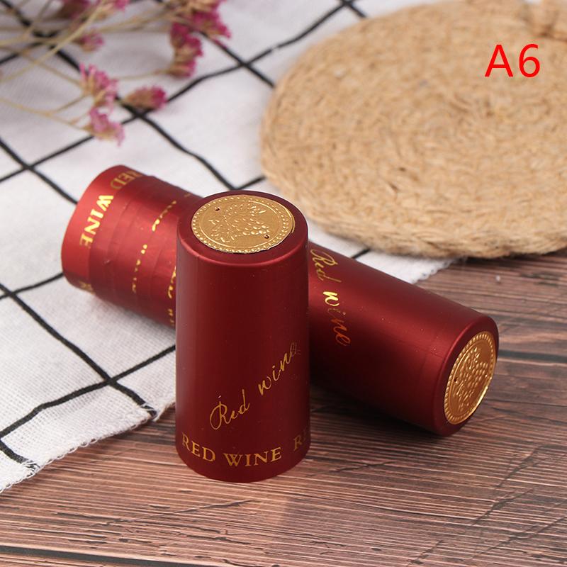 10 sztuk Pvc termokurczliwa nasadka akcesoria barmańskie do parzenia wina uszczelka do butelki