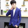 Men's Slim Fit Plaid Blazer - Korean Style Spring/Autumn Casual Suit