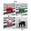 Medium and Large Dog Dog Raincoat Four-legged Waterproof All-inclusive Plus Mask Large Dog One-piece Poncho Cloak