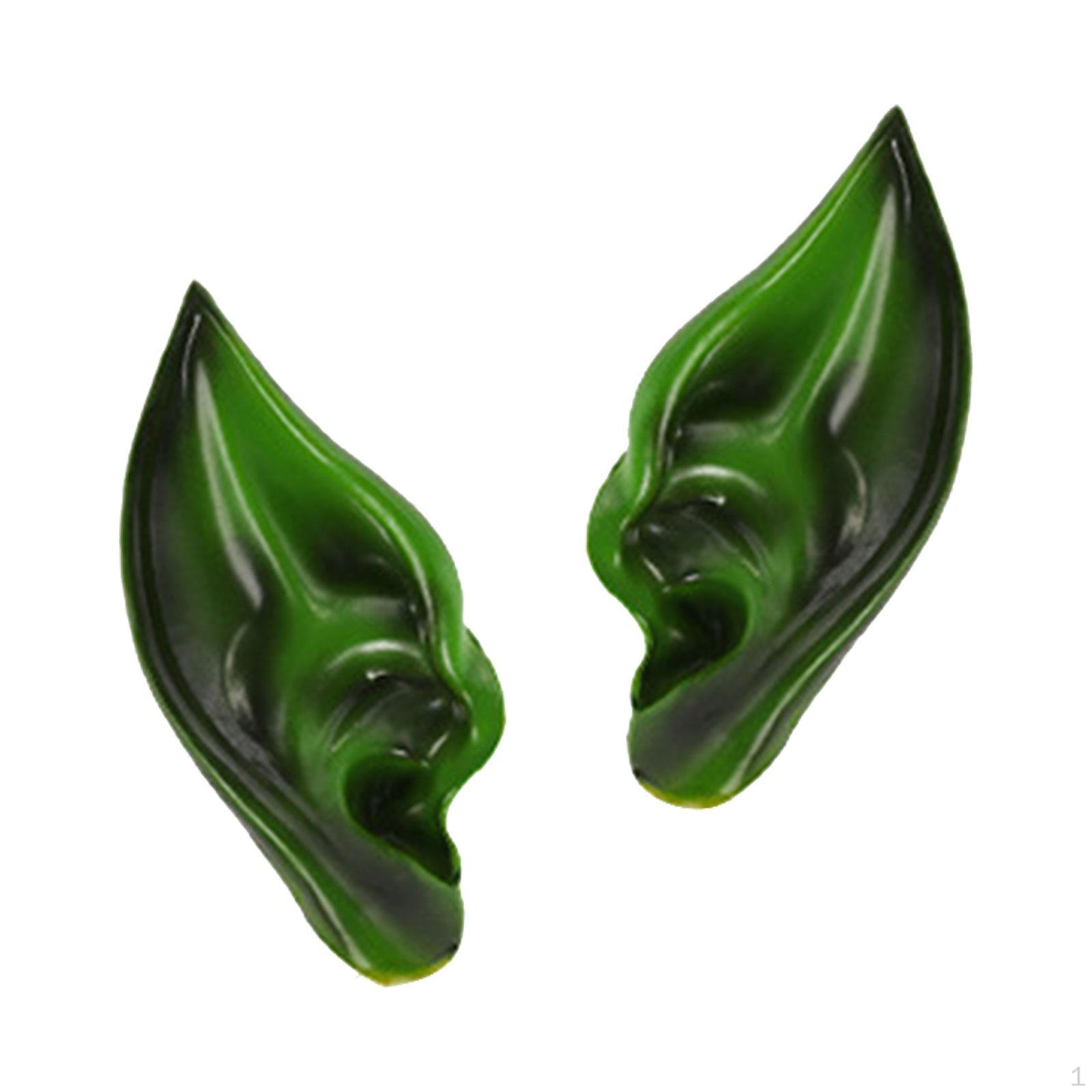 

Эльфийские уши Фея Хэллоуин Прямая трансляция Реквизит для вечеринки Маскарад Эльфийский зелёный