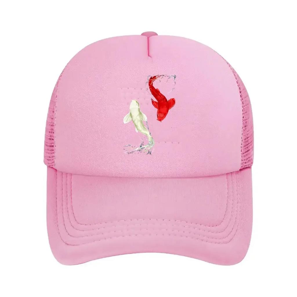 Koi Fish Nature Zen Art Design Mesh Baseball Cap