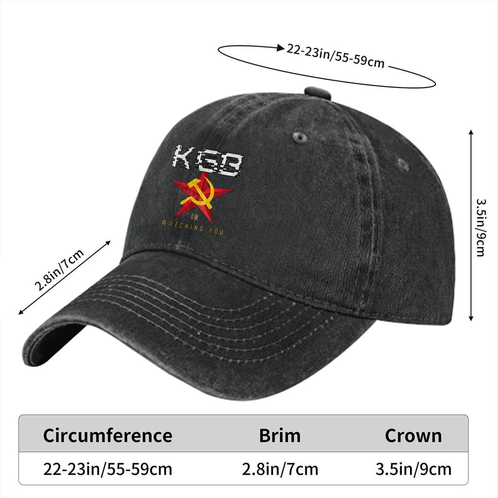 KGB Is Watching You Baseball Cap Men Hats Women Visor Protection Snapback Russian USSR CCCP Caps