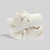 Fleece-lined Warm Sneakers Stylish Versatile Casual Thick-soled Double-cotton Shoes