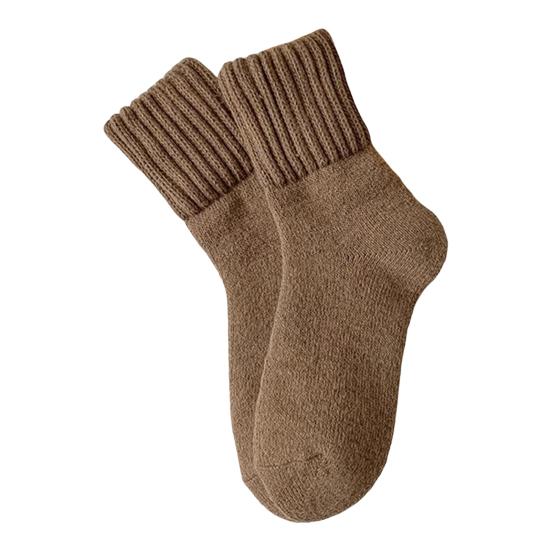 Unisex Winter Socks Warm Thickened Crew Socks Ribbed Stretchy Casual Thermal Socks for Men Women Daily Errands Hiking Skiing