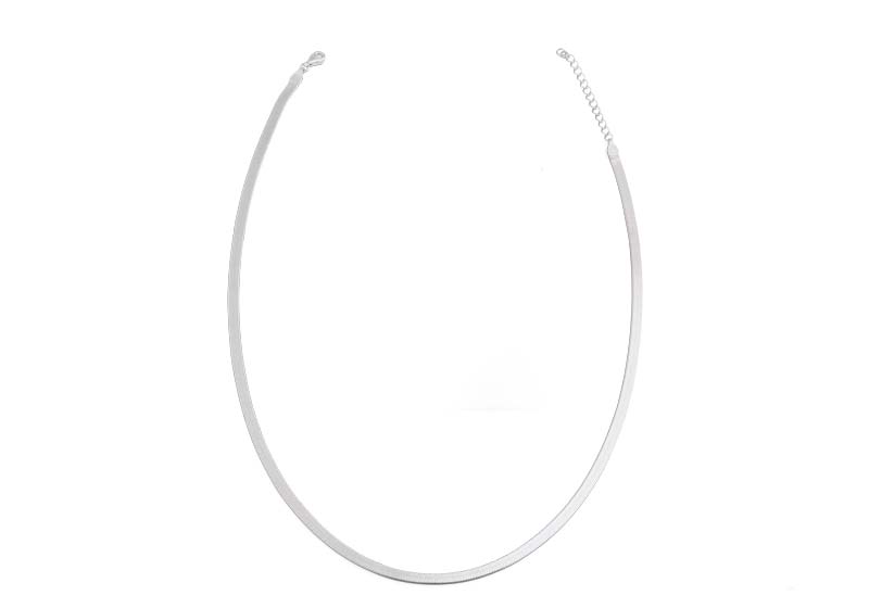 Bebello [Bs-420] 925 Silver Snake Chain Necklace