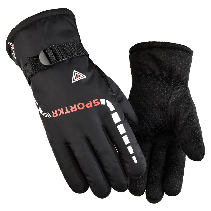 Autumn and winter ski warm gloves