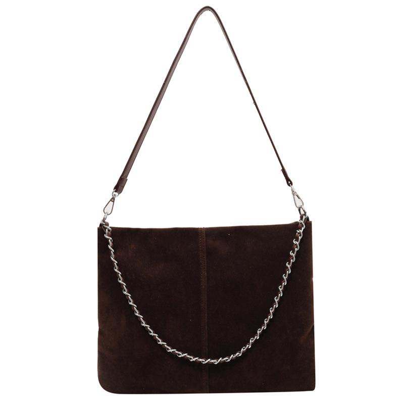 Large Capacity Bag Women's Autumn Versatile New Retro Matte Shoulder Messenger Bag Chain Tote Bag