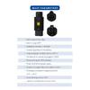 Type 2 to Type 1 EV Charger Adapter 32A Convert IEC 62196 Charger to J1772 Socket for Single-Phase Electric Cars