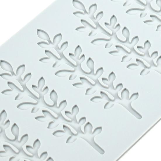 Baking Mold Leaf Pattern Food Grade Flexible Cake Decoration No Odor Fondant Molds Vintage Curlicues