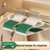 JINGRUIXIANG Non-Slip Dry/Wet Plastic Hangers, 10-Pack