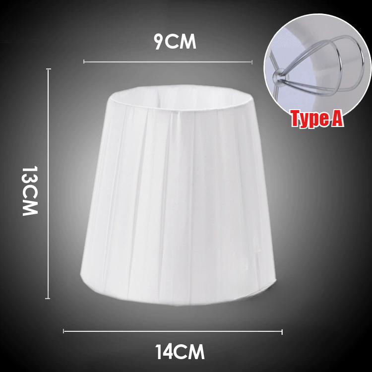 14cm Small Glass Chandelier Lamp Shades, Modern Wall Lasmp Cover, Clip on  for Bedrooms Living Room