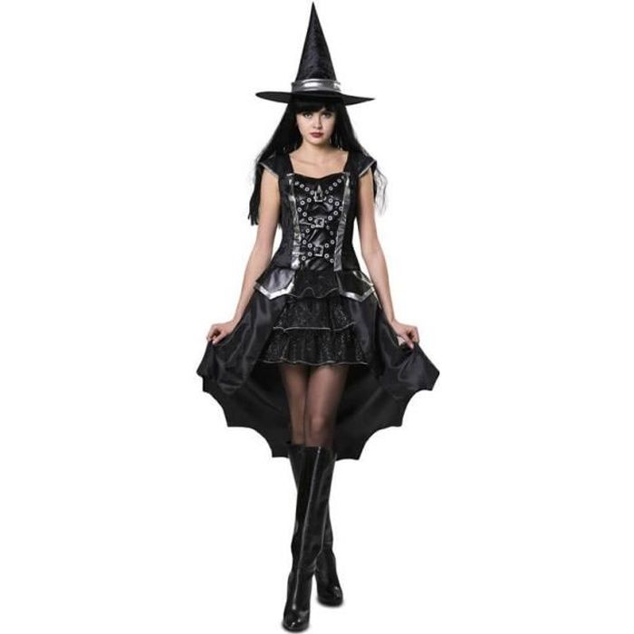 Déguisement De Sorcière Argentée Pour Femme - Disfrazzes - Halloween - Noir Et Multicolore