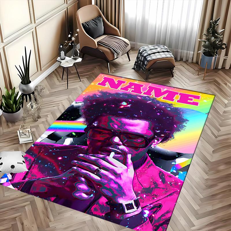 Custom personalization The Weeknd Area Rug - Perfect For Kitchen, Bathroom,Laundry Room Decor Large Size Available,Gift All Seasons