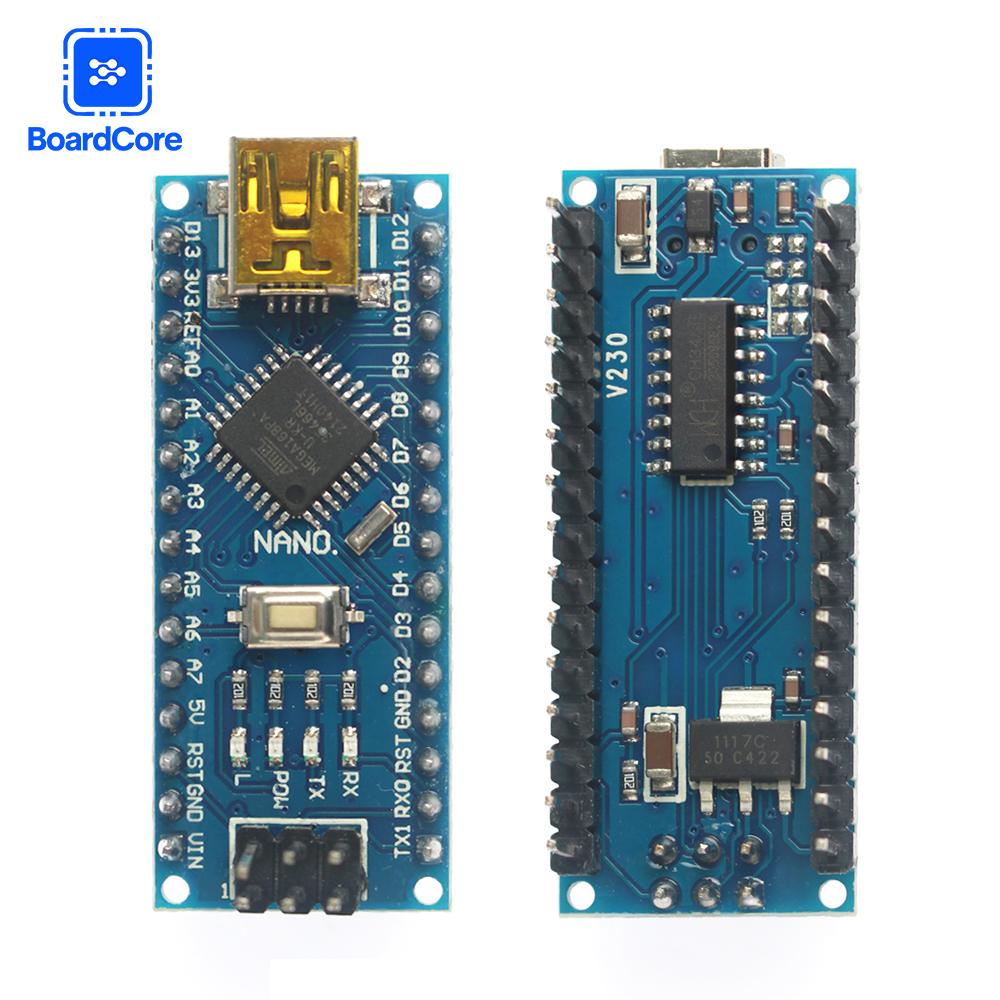 Mini USB ATMEGA168 Board Nano 3.0 Controller Development Board Compatible for Arduino CH340 USB Driver 16Mhz ATMEGA328P