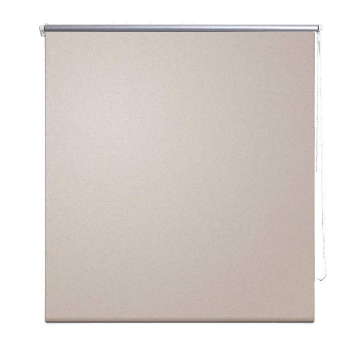 Blackout Roller Blind 120 X 230 Cm Beige 240162