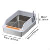 Cat Litter Box Kitty Pan Open Top Portable for Small and Large Cats,Cat Bedpan,Anti Splashing