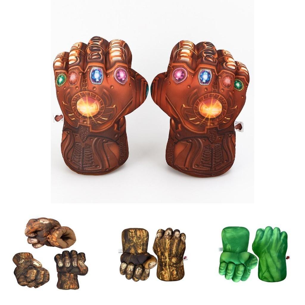 Superhero Hulk And Spiderman Plush Toy Boxing Gloves For Kids