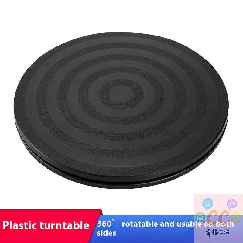 2025 NEU HUA HUA Praktischer 8" 20cm Schwarzer Kunststoff Drehteller Rund Bonsai 360 Drehbarer Drehteller Für Monitor TV Drehteller HUA HUA
