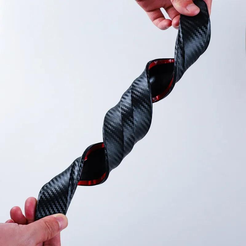 4 ks ochranný pásek na nárazník auta univerzální měkký gumový ochranný pásek na přední a zadní roh auta, ochranný pásek na rty, nálepka