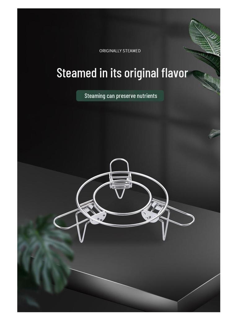 Multifunctional High-Foot 304 Stainless Steel Folding Steaming Rack