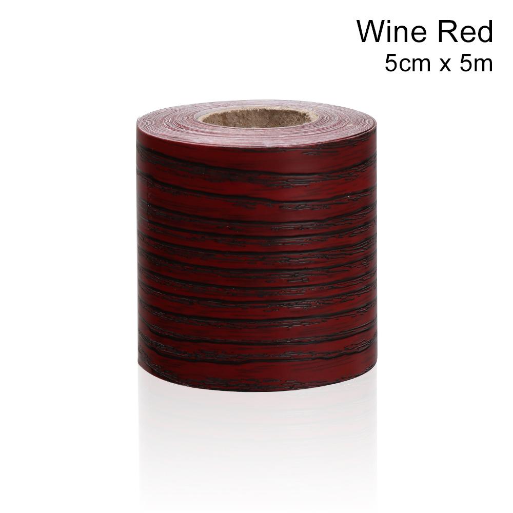 

Самоклеящиеся ПВХ Водонепроницаемые Обои Под Дерево для Пояса, Плинтуса, Настенные Бордюры, Наклейки для Домашнего Декора