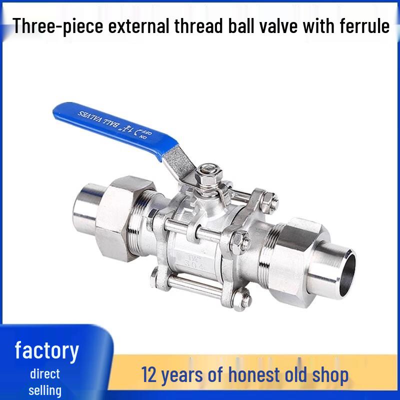 Sanling 304 Stainless Steel Three-Piece Ball Valve