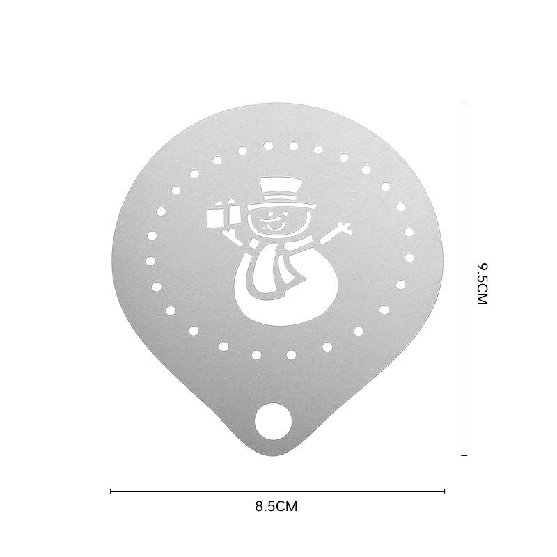 

Рождественский трафарет для украшения торта Пена Трафареты для латте-арта Трафареты Форма для выпечки в порошке Трафареты для выпечки своими руками Многоразовые формы для бариста