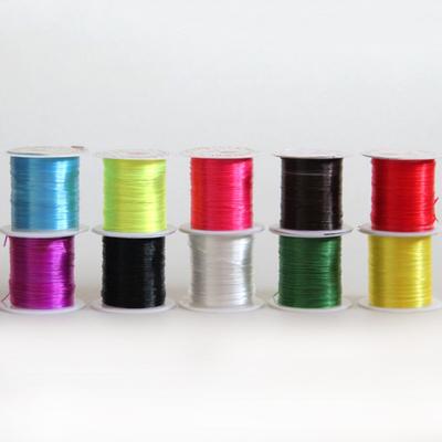 Fashion Crystal Elastic String Filament Transparent Elastic Elastic Thread Bracelet Line Flat Elastic Thread Beaded Elastic Thread Elastic Line