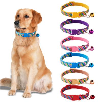 Haustierhalsband Einzigartiges Muster Verschleißfest Auffälliger Streifenmusterdruck Katzen-/Hundehalsband Haustierhals