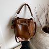 IELGY Ladies Messenger Bag Retro Casual All-Match Portable Bucket Bag