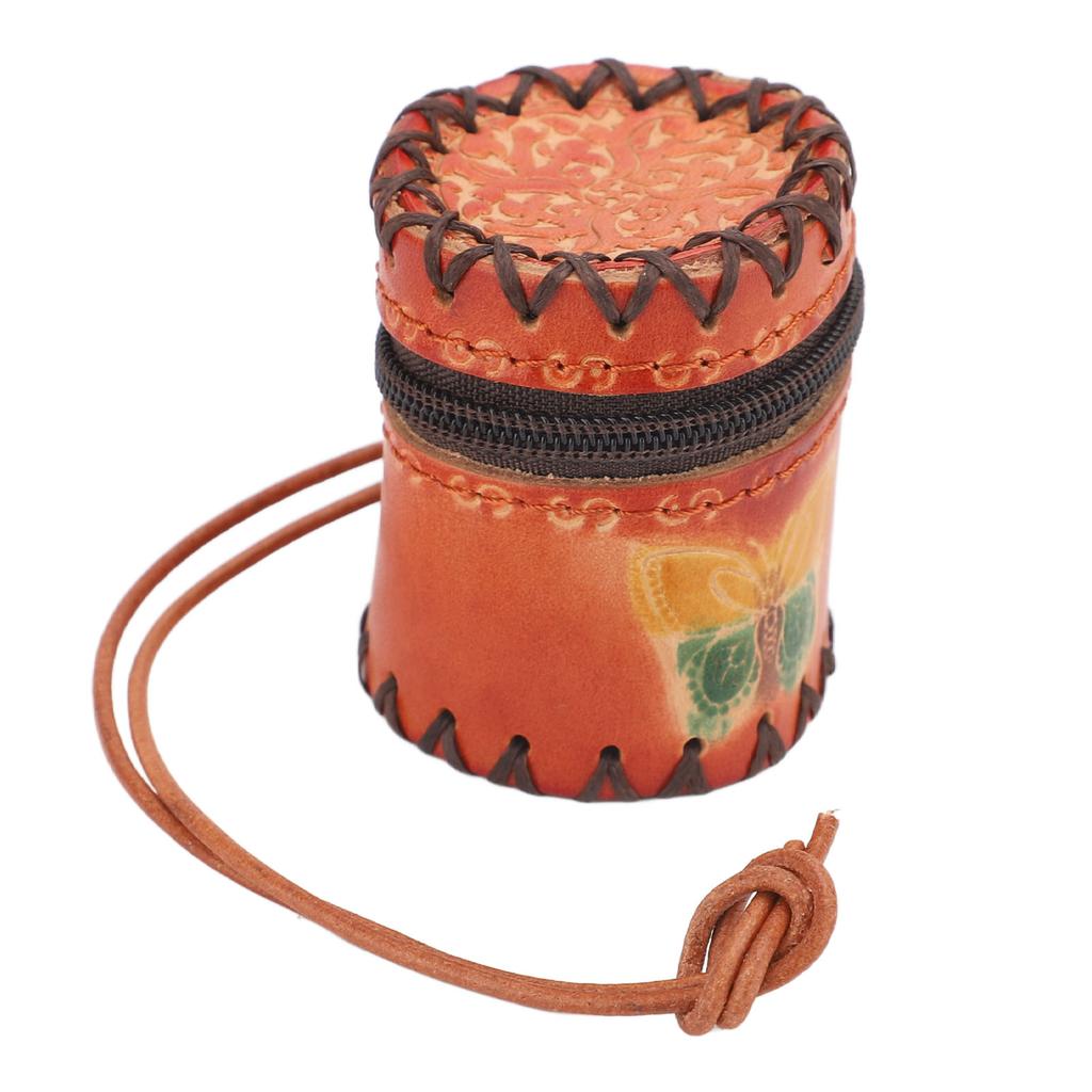 Mini Niedlicher Kosmetiktaschenanhänger Multifunktionaler Rindsleder Lippenstift Kartenhalter Taschenanhänger für