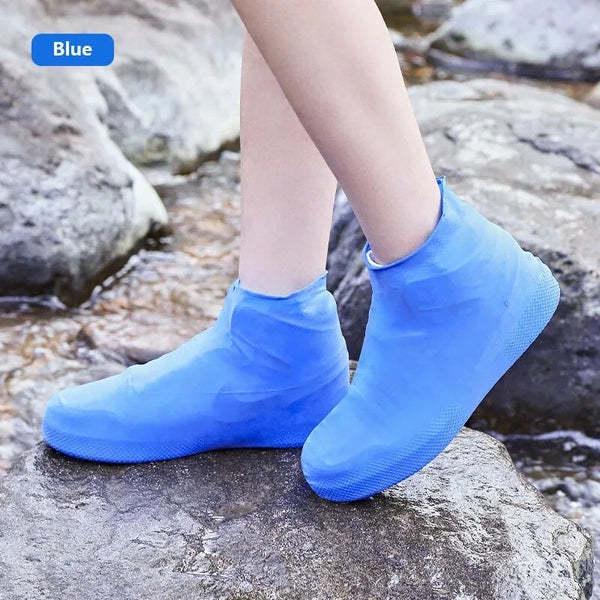 Vanntette Sklisikre Latex Skoovertrekk - Fortykket, Slitesterkt, Unisex Regnstøvelovertrekk for Utendørsbruk.