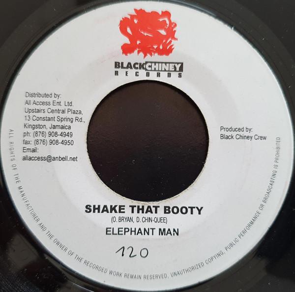 7inch Record ELEPHANT MAN / NOTCH - Shake That Booty / V.I.P. (Get Back NONE Black Chiney Re 2004 Jamaica Reggae, Ska & Dub Used