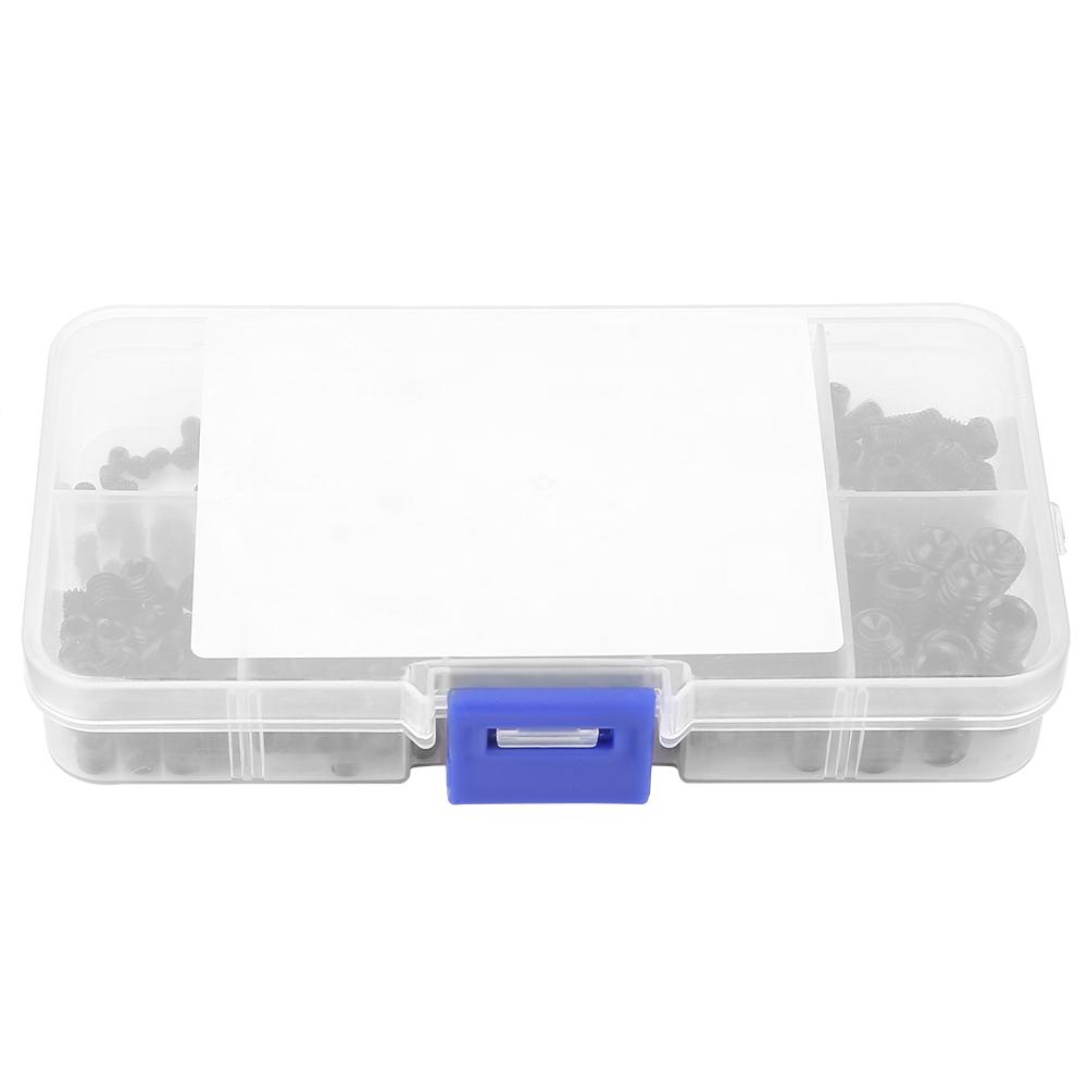 300pcs M3 M4 M5 M6 M8 Hex Socket Grub Set Screws Assortment Kit with Box
