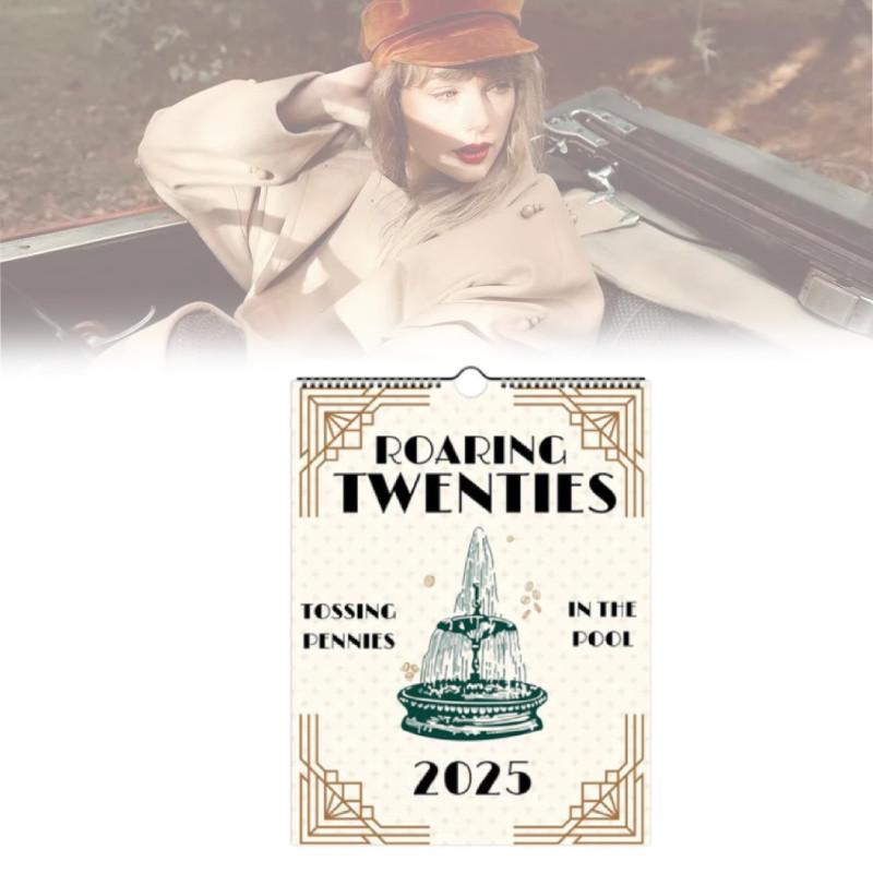 Swift Taylor Roaring Twenties Lyrics Wall Calendar Home Decoration Wall Hang