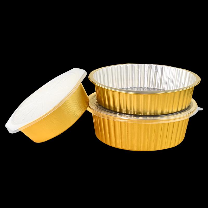 Disposable Gold Aluminum Foil Food Containers