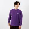 Champion Long Sleeve Crew Neck Sweatshirt with Fleece and Script Deep Men's Logo, Purple, C8-W041Z