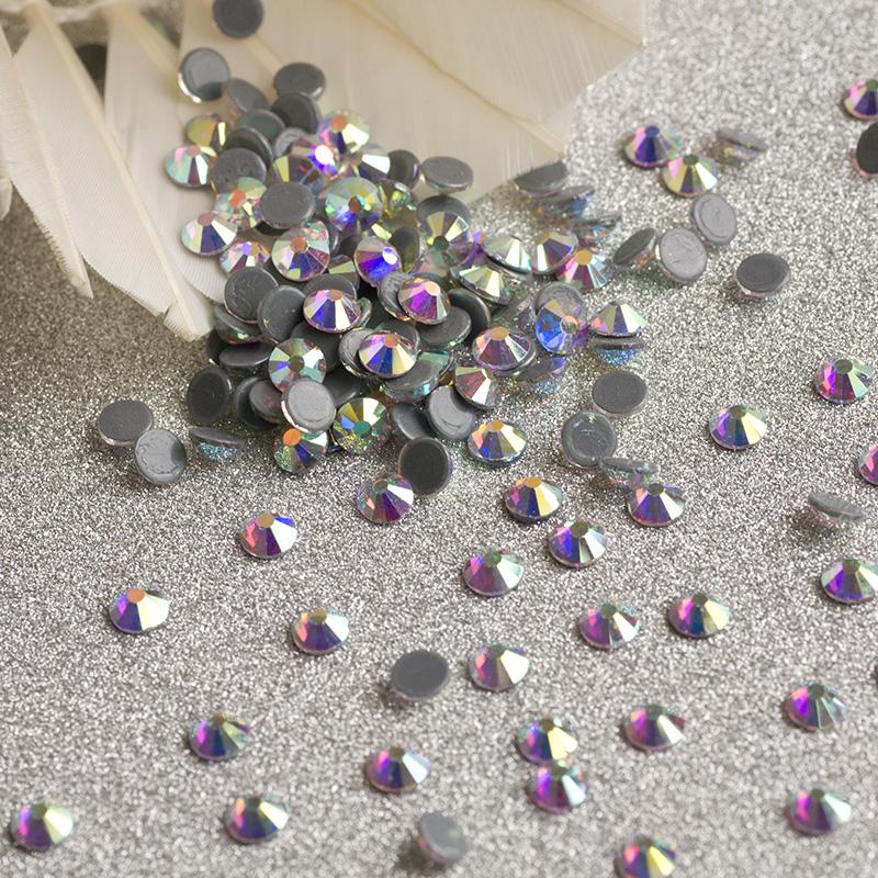 Hotfix Crystal AB Rhinestones DIY Iron On Jewelry Making Glass Beads Flatback Crafts Accessories Stones For Cap Dancing Dress