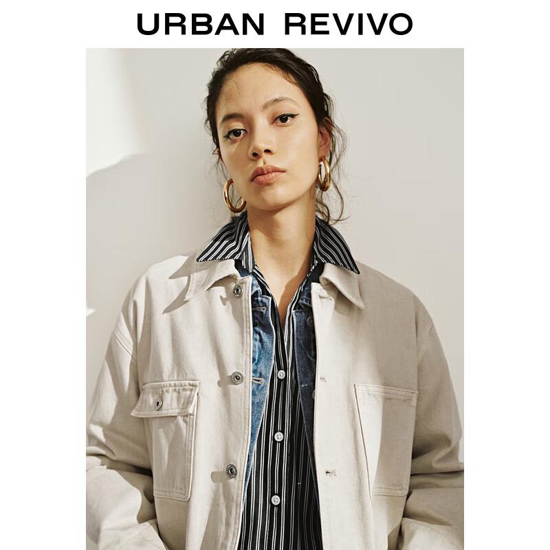 UR Women's Casual Multi-Pocket Denim Jacket