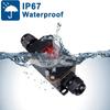 1pc DC12V25A Waterproof Inline Switch 12AWG ON/Off Button Switch With SAE Cable For Outdoor Electrical Equipment