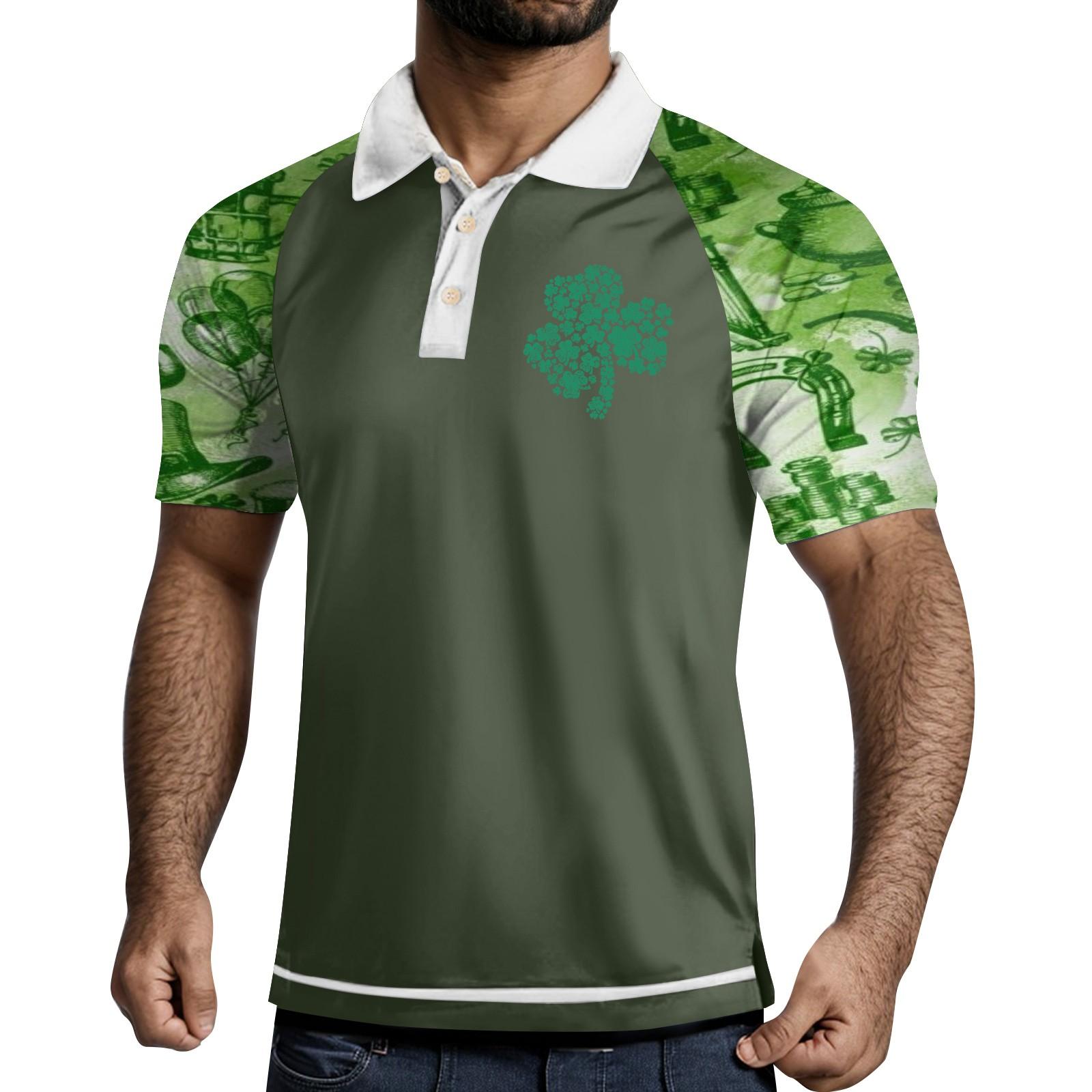 

Мужская летняя дышащая рубашка с короткими рукавами и культурой отдыха L армия зеленый