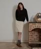 Seutyudioaenpaleukeu Corduroy Banding Skirt_Ivory