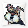 Sofa Pillowcase Bedroom Decoration Cushion Cover Cute Dog Yorkie Pug Pillow Car