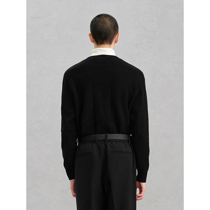 GXG Men's Black Crew Neck Commuter Sweater