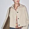 Autumn New Western Style Za Foreign Trade Women Clothes French Style Fashion Waterproof Short Trench Coat 3833245 710