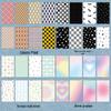 8 Sheets Girly Back Card Stickers for Phones and Journals with Adhesive Backing